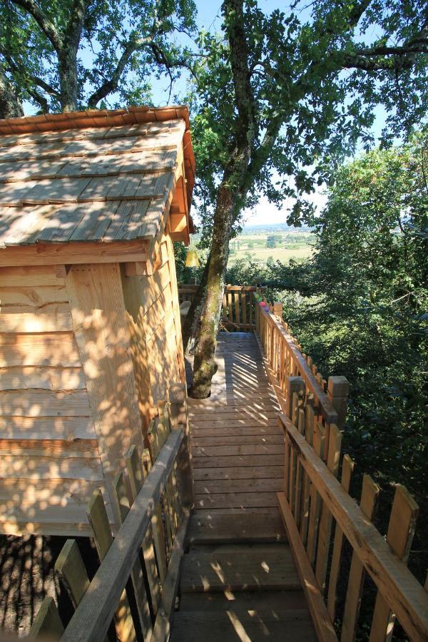 Nuits Perchees A Laroque Bed & Breakfast Saint-Antoine-de-Breuilh ภายนอก รูปภาพ